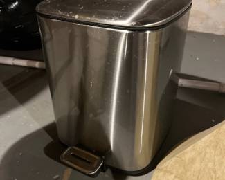 stainless steel trashcan