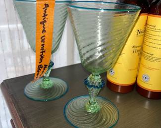 Antique Venetian Blown Glasses 