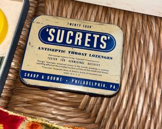 vintage sucrets tin