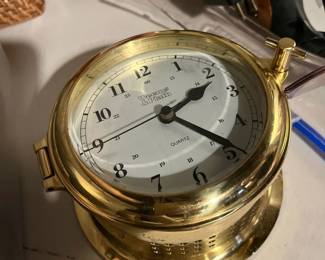 weems & plath Endurance 125 brass clock 