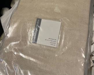 crate & barrel drift sheet silk 84" panel 
