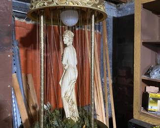 Mid Century Greek Goddess Oil Lamp