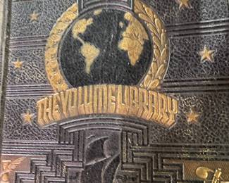 Antique The  Volume Library Book