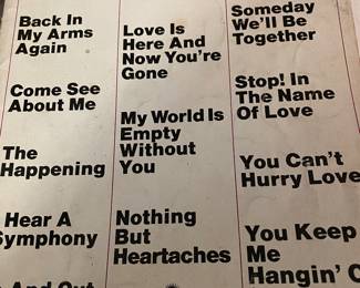 The Supremes  Music Song Book