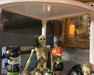 Halloween Section. Scary Monster Candles