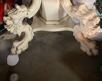 Antique Figural Round Table