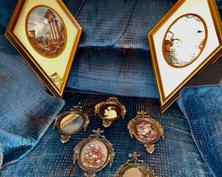 Vintage pictures and frames