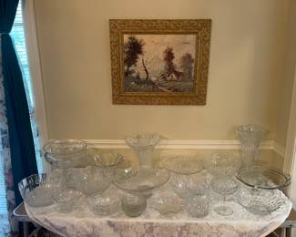 Crystal and Waterford pieces