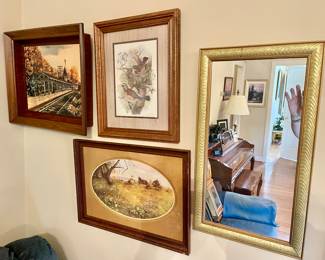 Vintage framed art
