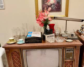 Vintage RCA television cabinet