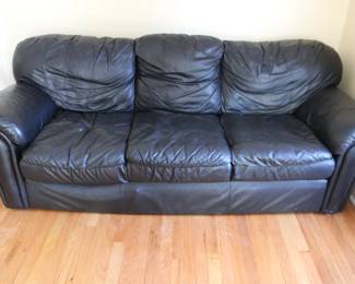 Black Leather Sofa