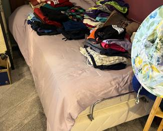 this is a clean twin lift bed with wireless remote