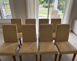 Set of 8 Pottery Barn dining chairs