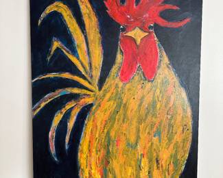 Large Sue Vance original oil on canvas painting