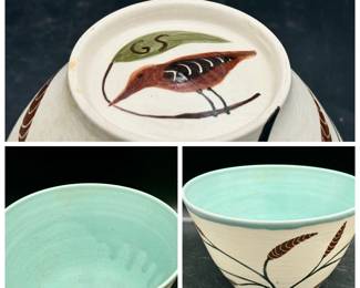 Beautiful Signed Pottery Bowl
