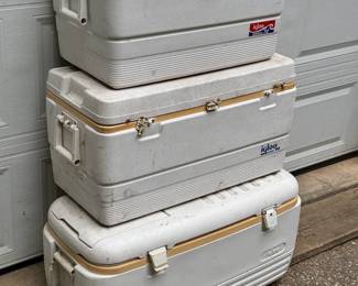 (3) Igloo Coolers
