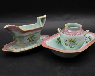 (3) Adams Calyxware Pieces
