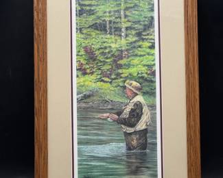 Signed Fly Fishing Print
