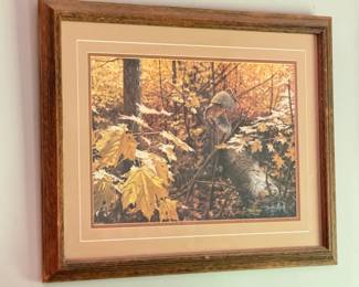 Tom Lowell Jr Woodcock Print
