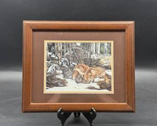 Judy Larson Wolf/Fox Print
