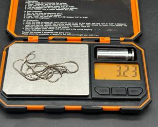 Sterling Silver 925 Stamped Necklace
