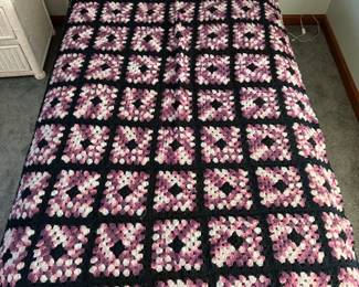 Purple Afghan - Queen Size
