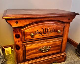 Dark Wood Night Stand
