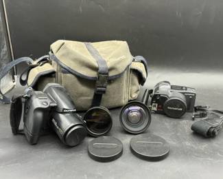 Olympus Cameras & Accessories Lot
