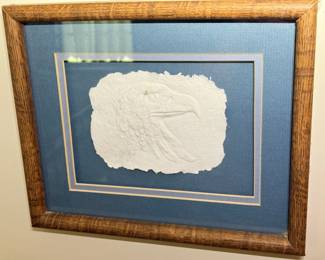 Signed Eagle Paper Sculpt
