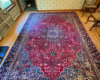Authentic MASHAD Semi Antique Iranian Carpet
