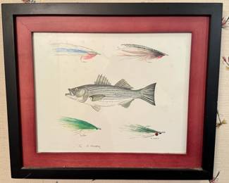 Signed D. Clark Bass Print 1/10
