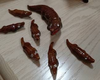 Everyone needs a miniature alligator family.