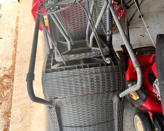 outdoor chairs 2x with a matching stool nice quality in great condition outdoor chairs outdoor seating 