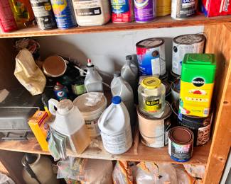 chemicals, tools, outdoor lawn and garden