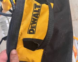dewalt bag and drill with bit combo, tools, garage