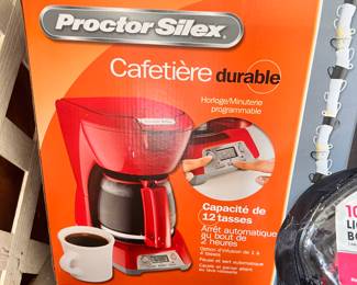 brand new in box coffee maker, home goods, coffee new in box 