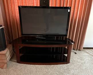 Tv works and the stand is sold separately