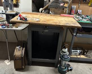 Radial arm saw is in the north basement