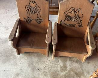 Two sweet looking kids chairs