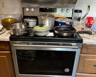 Stove is not for sale, but the items on it will be ready for you to grab up