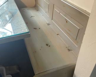 Kitchen table with Two Benches with Storage