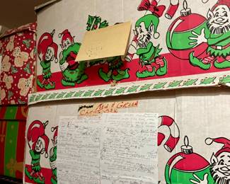 Unbelievable amount of Christmas Decorations, all VERY clean and neatly stored. Don't miss box after box after dozens of crates--enough to decorate a hotel.