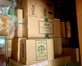 Longaberger baskets NEVER opened!