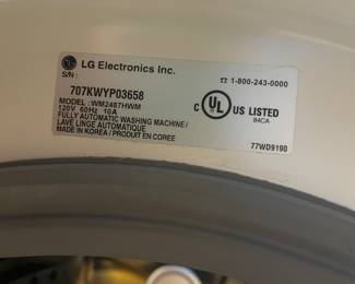 #73 -$200 Washer LG Tromm steam washer 