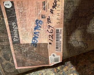 #49 -$450 Salvage  carpet 10x12'7 made in Egypt Passages Sphinx 
