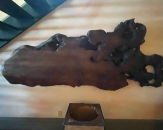 #37 -$1,100 Natural form Red wood CAL 109Wx46Hx 41/2T
