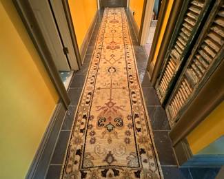 #132 -	$550 Turkish runner semi antique 19'x31W