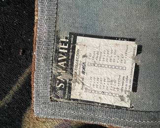 #28 -$90 	Carpet with advertising poster 9.5' x 7.5
