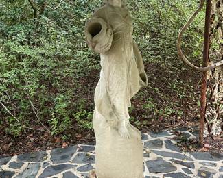 #4 -$1,000 Garden Statue with water 13x21x60 tall - 16x16x7 base
