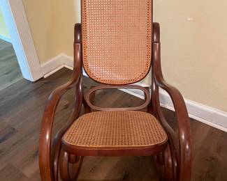 #23 -$150 Bentwood rocker caned 
